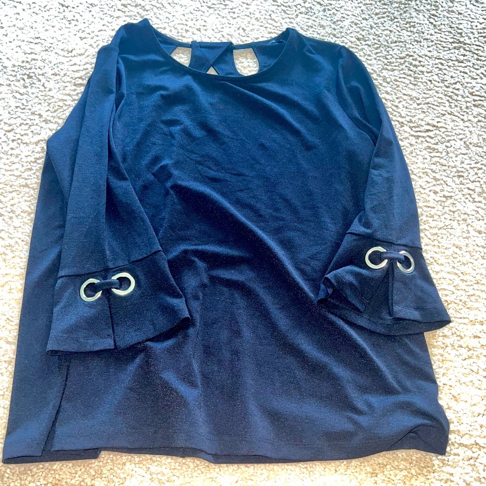 Dressy black womens top